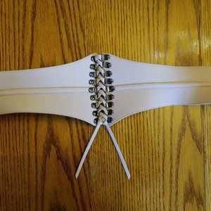 BCBGMAXAZRIA Pink Corset Belt M